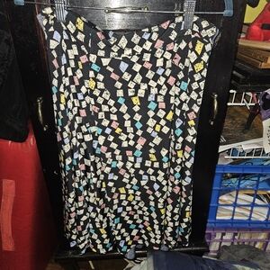 Lularoe Skirt, Black, higher waist